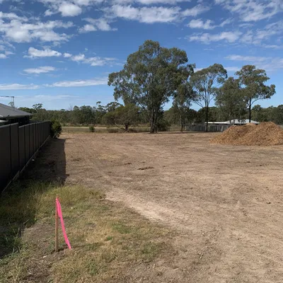 After: Bush-block clearing to a permit line, Ferntree Gully