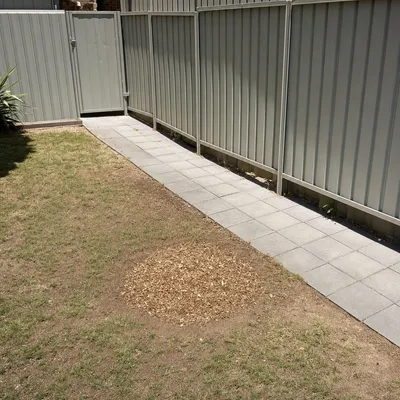After: Stump ground on a tight, sloped backyard, Ferntree Gully